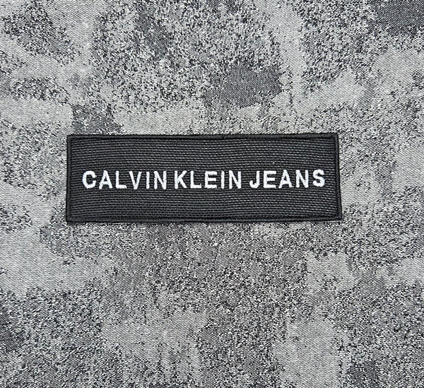 Patch Replica Brand CK Calvin Klein Embroidered Iron-on or Sew-on 12x4 cm