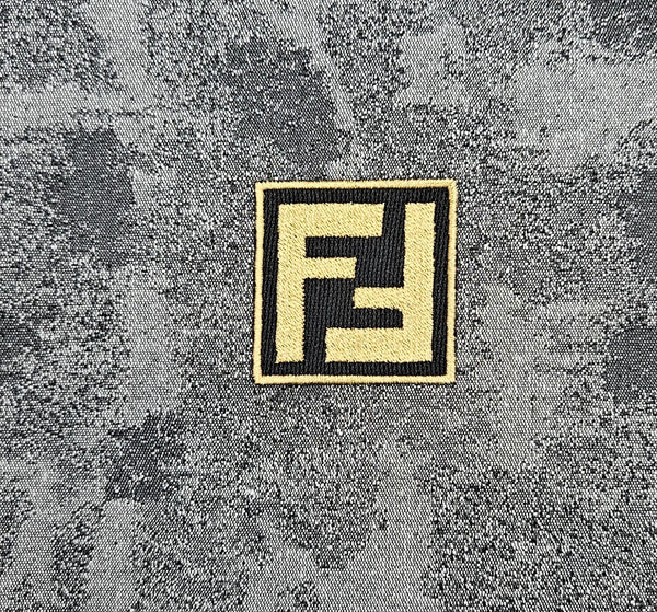 Patch Toppa Replica Brand Fendi Ricamata Termoadesiva o da Cucire 5x5 cm