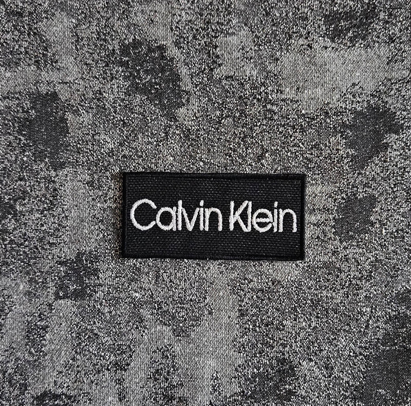 Patch Toppa Replica Brand Calvin Klein 8x4cm Ricamata Termoadesiva o da Cucire