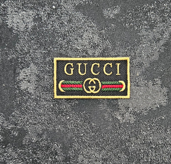 Patch Patch Brand Gucci Embroidered Iron-on or Sew-on 6.5X3.5 CM