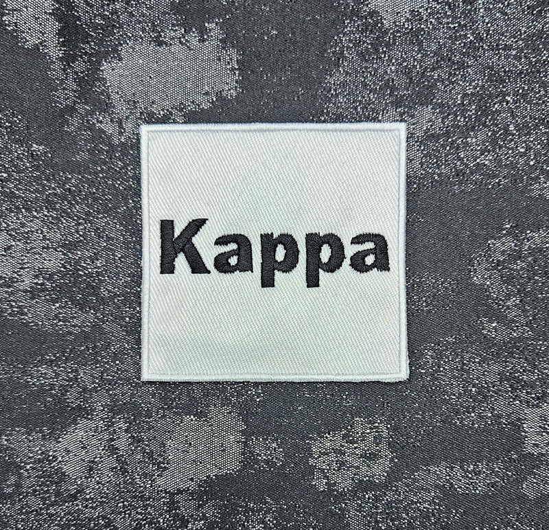 Patch Toppa Ricamata Brand Kappa Termoadesiva o da Cucire 8X8 CM