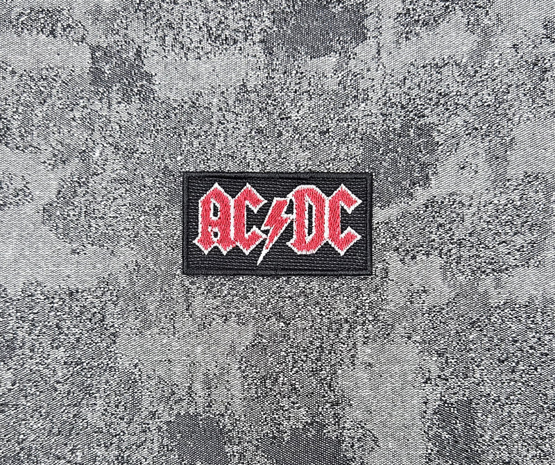 Patch AC/DC Hard Rock Iron-on or Sew-on Patch 6X3.5 CM