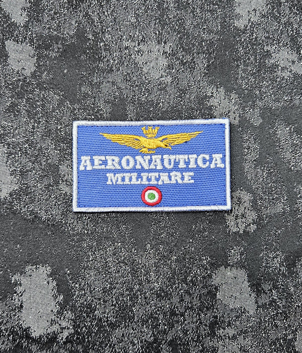 Patch Toppa Aeronautica Militare con Velcro M.eF. Cucito 9X5,5 CM