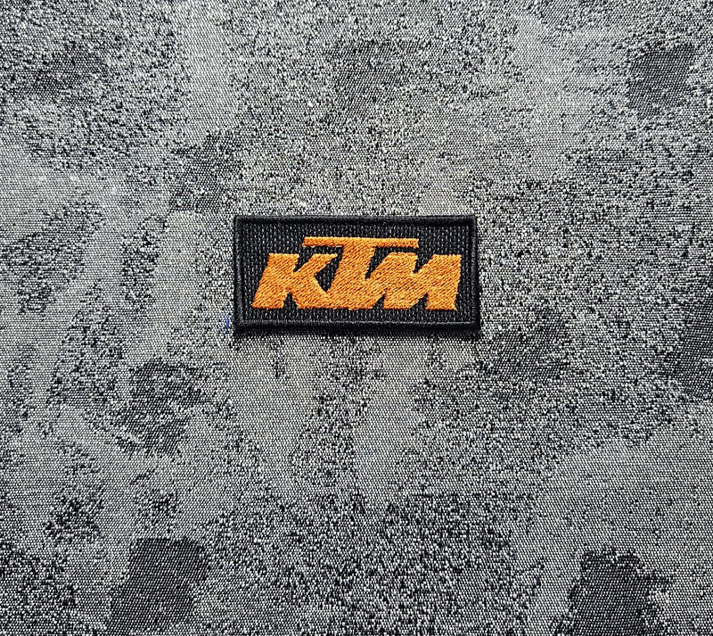 KTM Motorcycle Embroidered Patch Iron-on or Sew-on 6.5X3 CM