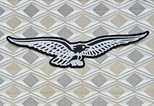 Patch Eagle Moto Guzzi Embroidered Iron-on or Sew-on Patch 26x6 cm Approx.