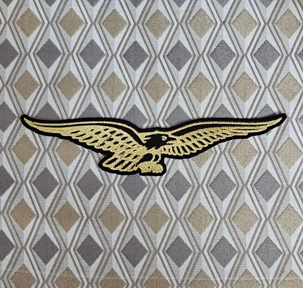 Patch Eagle Moto Guzzi Embroidered Iron-on or Sew-on Patch 26x6 cm Approx.