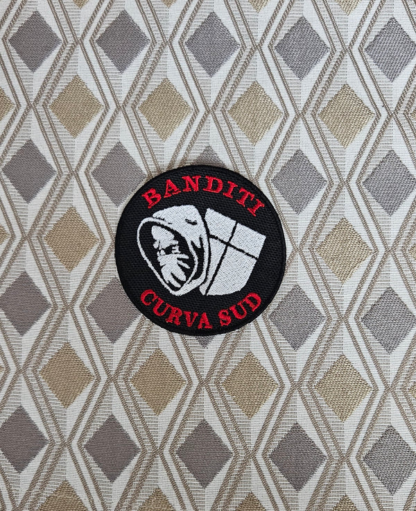 Patch Milan Calcio Curva Sud Bandits Embroidered Iron-on or Sew-on Diameter 8cm