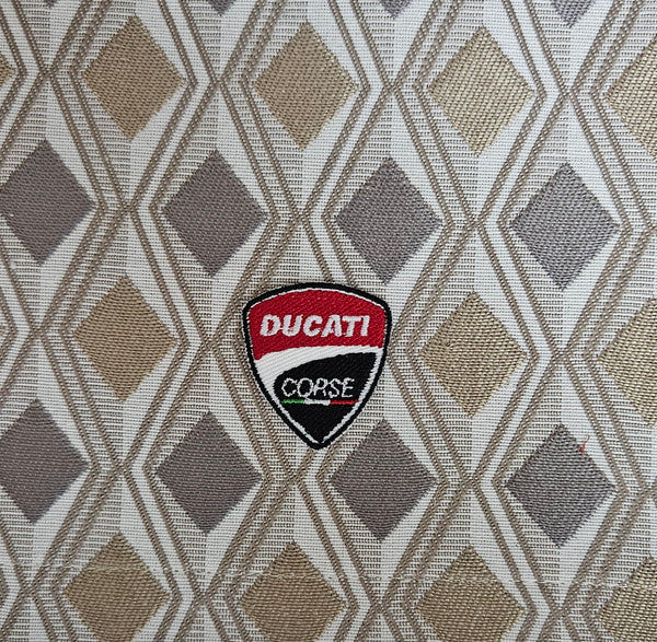 Patch Toppa Ricamata Ducati Corse Termoadesiva o da Cucire 6X5,5 CM