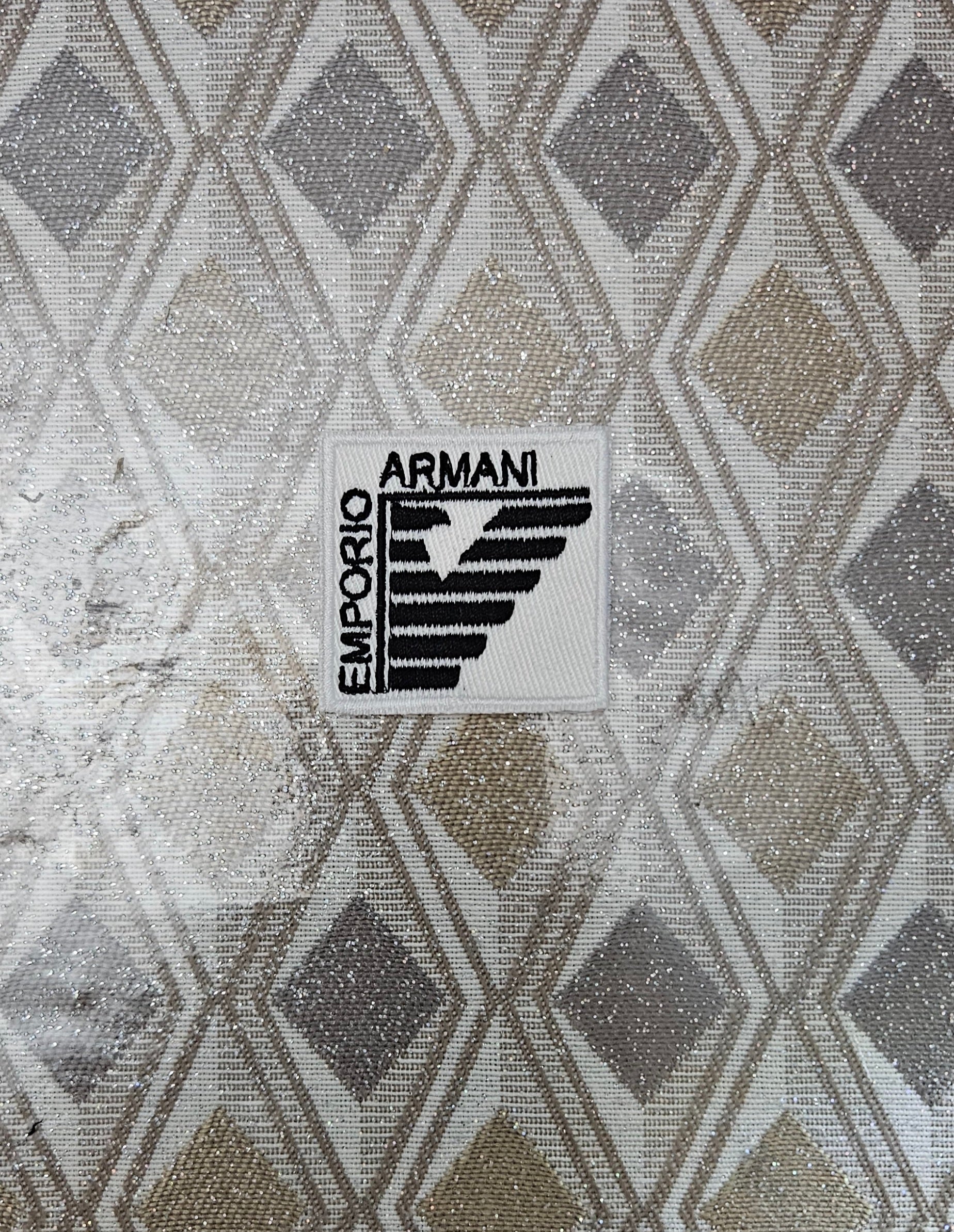 Patch Replica Brand EA7 Emporio Armani Ricamata Termoadesiva o da cucire 4x4 cm