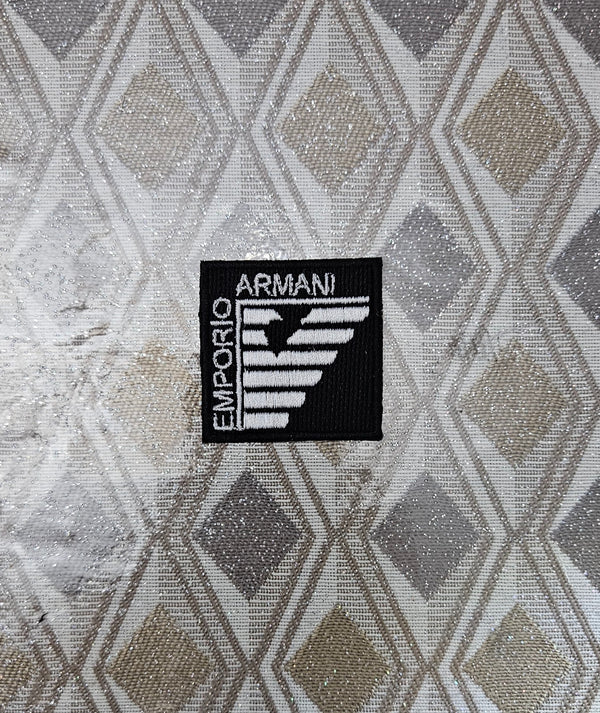 Patch Replica Brand EA7 Emporio Armani Ricamata Termoadesiva o da cucire 4x4 cm