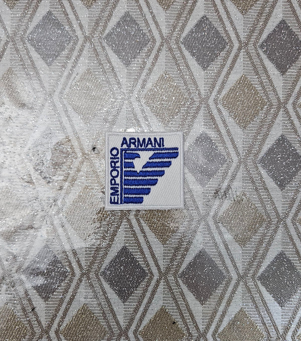 Patch Replica Brand EA7 Emporio Armani Ricamata Termoadesiva o da cucire 4x4 cm