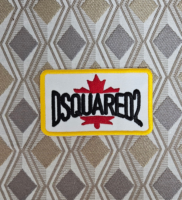 Patch Embroidered Patch Replica Dsquared2 Iron-on or Sew-on Diameter 10x6CM