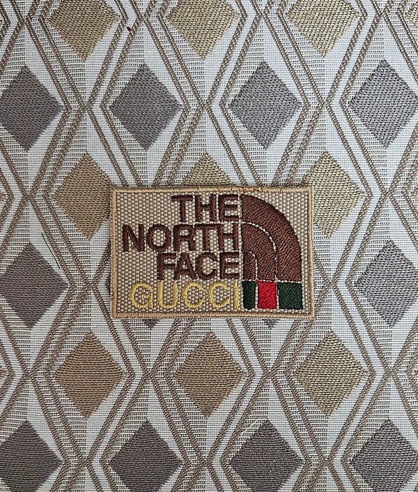 Patch Replica Brand The North Face Gucci Ricamata Termoadesiva o da cucire 7x4.5 cm