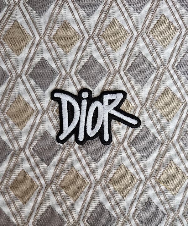 Patch Toppa Replica Dior Ricamata Termoadesiva o da Cucire 7x5 cm