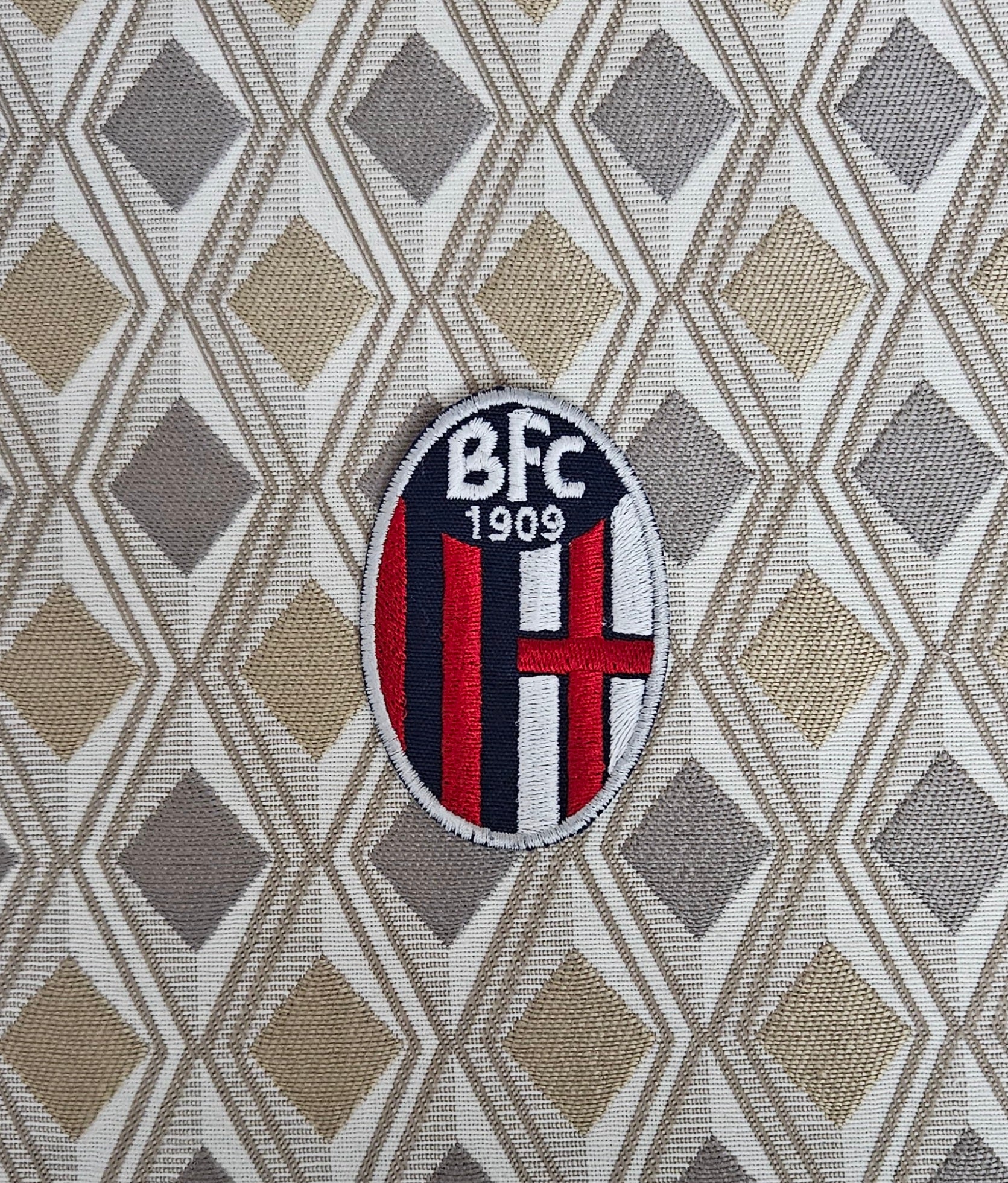 Patch Toppa Stemma BFC Bologna Calcio Ricamata Termoadesiva o da Cucire 8X5CM