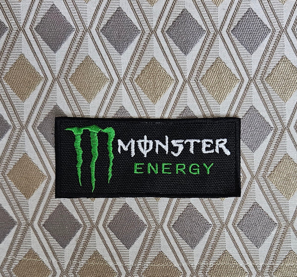 Patch Toppa Replica Monster Energy Ricamata Termoadesiva o da Cucire 12X5 cm