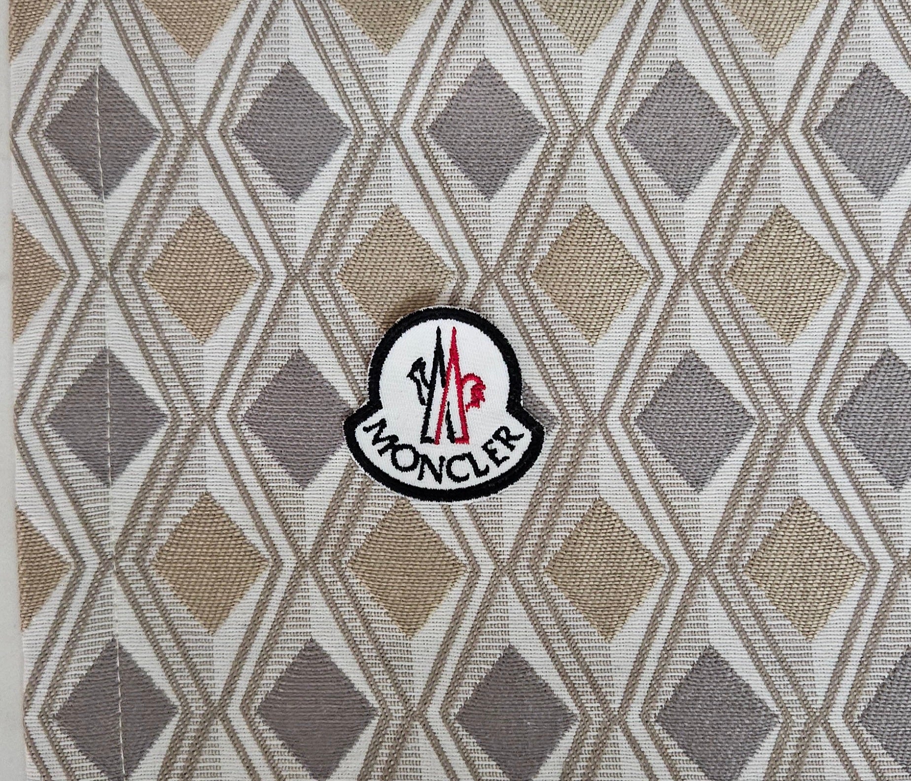 Parche Moncler Réplica Negro Parche 4.5x4.5cm Bordado Termoadhesivo o Cosido