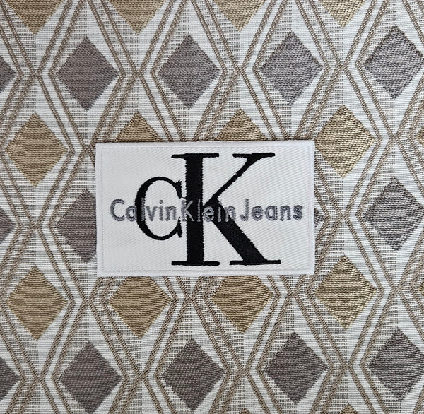 Patch Replica Calvin Klein Jeans 9x5.5cm Embroidered Iron-on or Sew-on