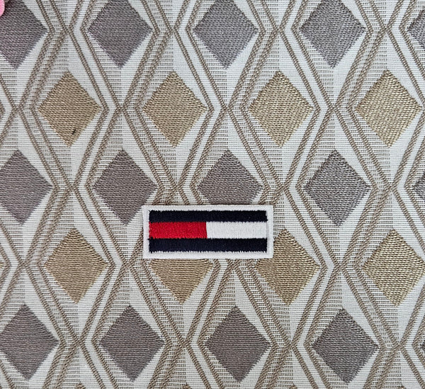 Patch Toppa Replica Tommy Hilfiger Ricamata Termoadesiva o da Cucire 5x2 cm