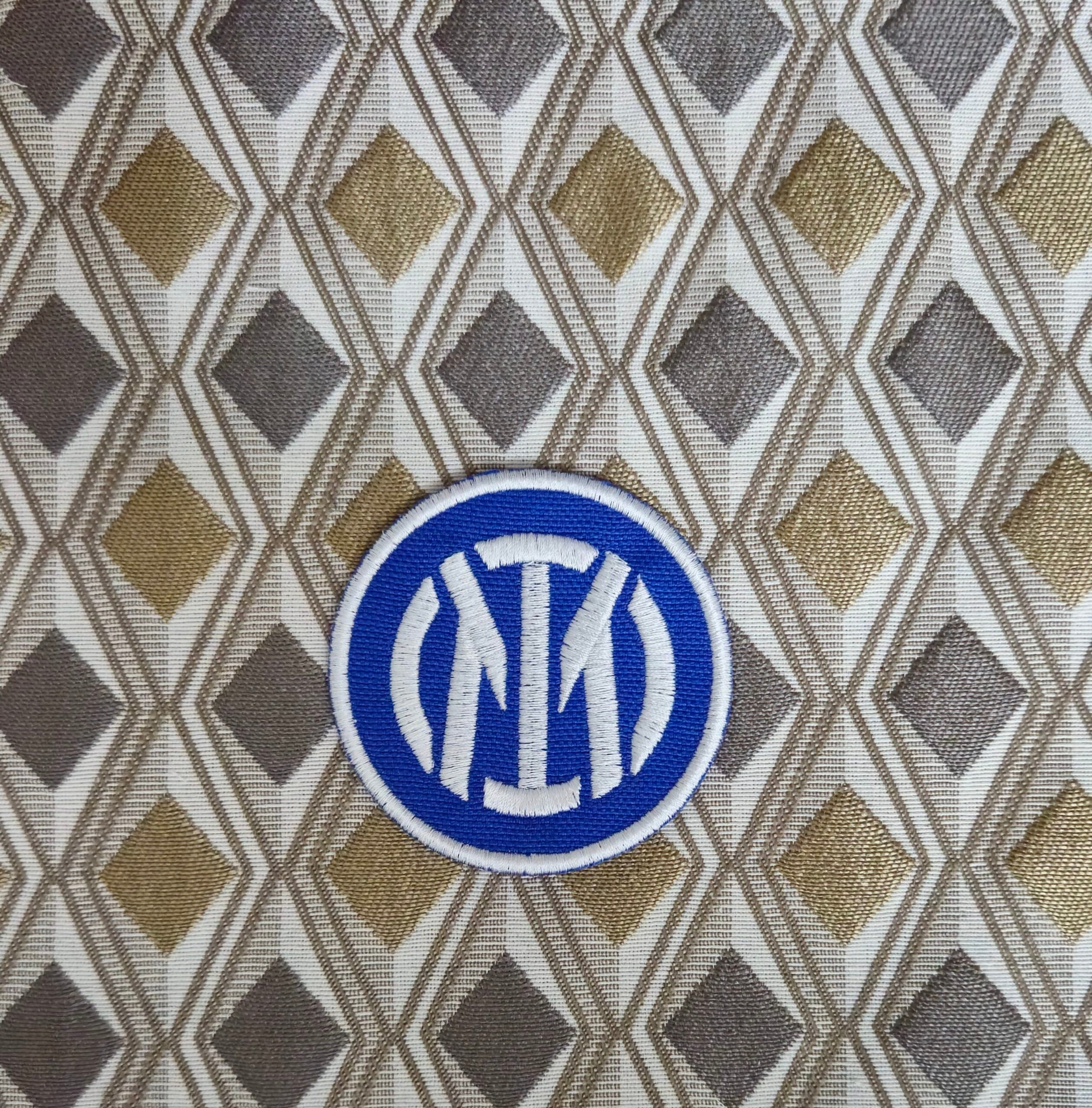 Patch Embroidered Patch Inter Calcio Iron-on or Sew-on Diameter 7.5cm