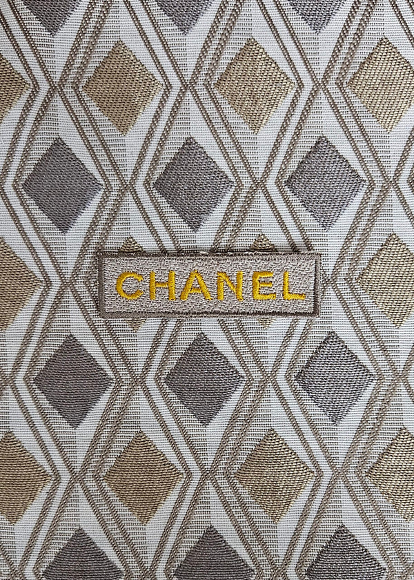 Patch Toppa Replica Chanel Ricamata Termoadesiva o da Cucire 7x2 cm