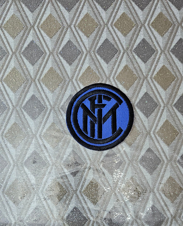 Patch Toppa Ricamata Inter Calcio Termoadesiva o da Cucire Diametro 7,5cm