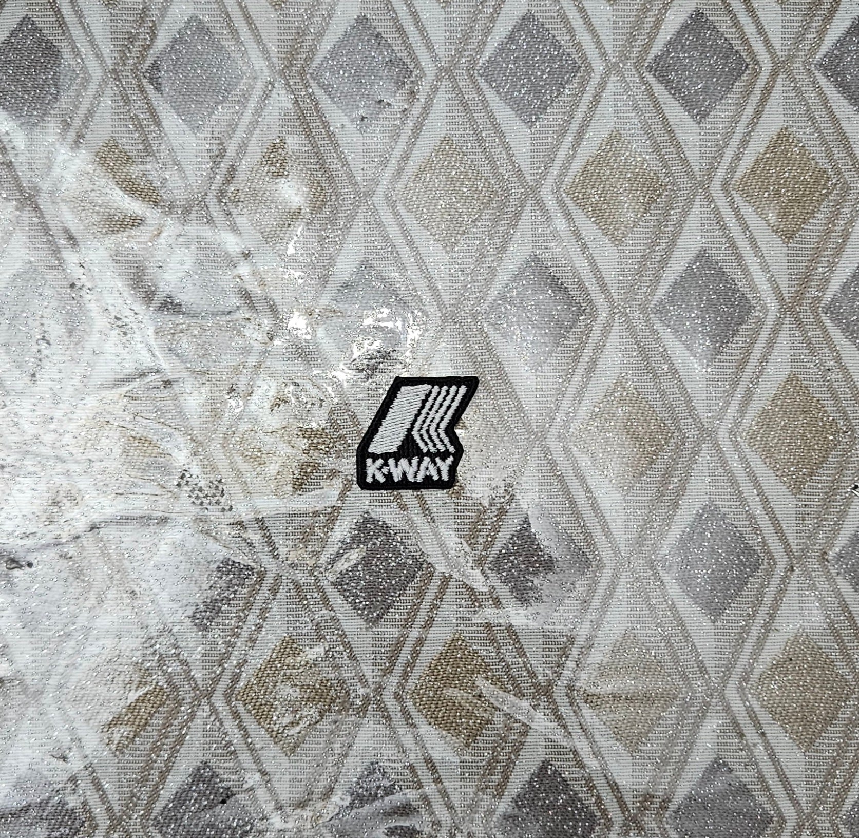 Patch Toppa Replica K-WAY Kway 2.5x2.5cm Ricamata Termoadesiva e da Cucire