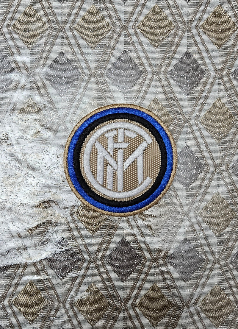 Patch Toppa Ricamata Inter Calcio Termoadesiva o da Cucire Diametro 7,5cm