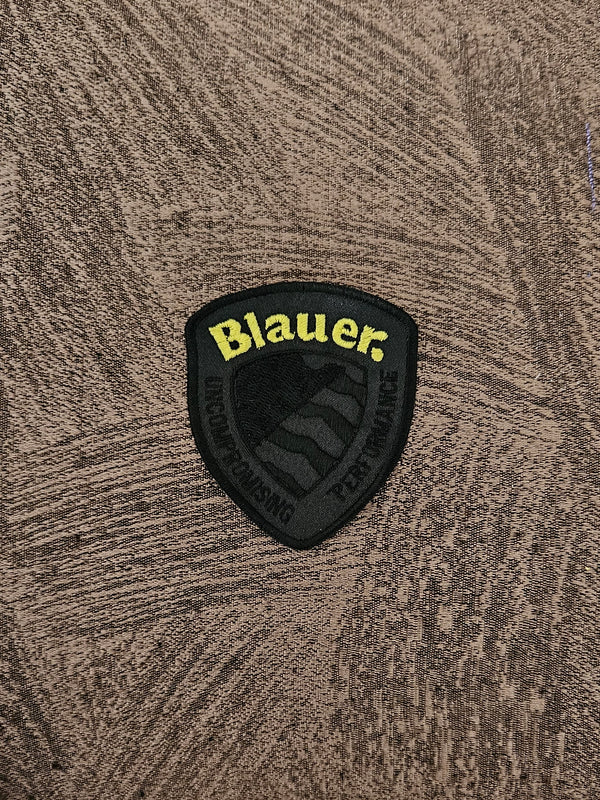 Patch Replica Blauer 8x6.5cm Black/Yellow Embroidered Iron-on or Sew-on