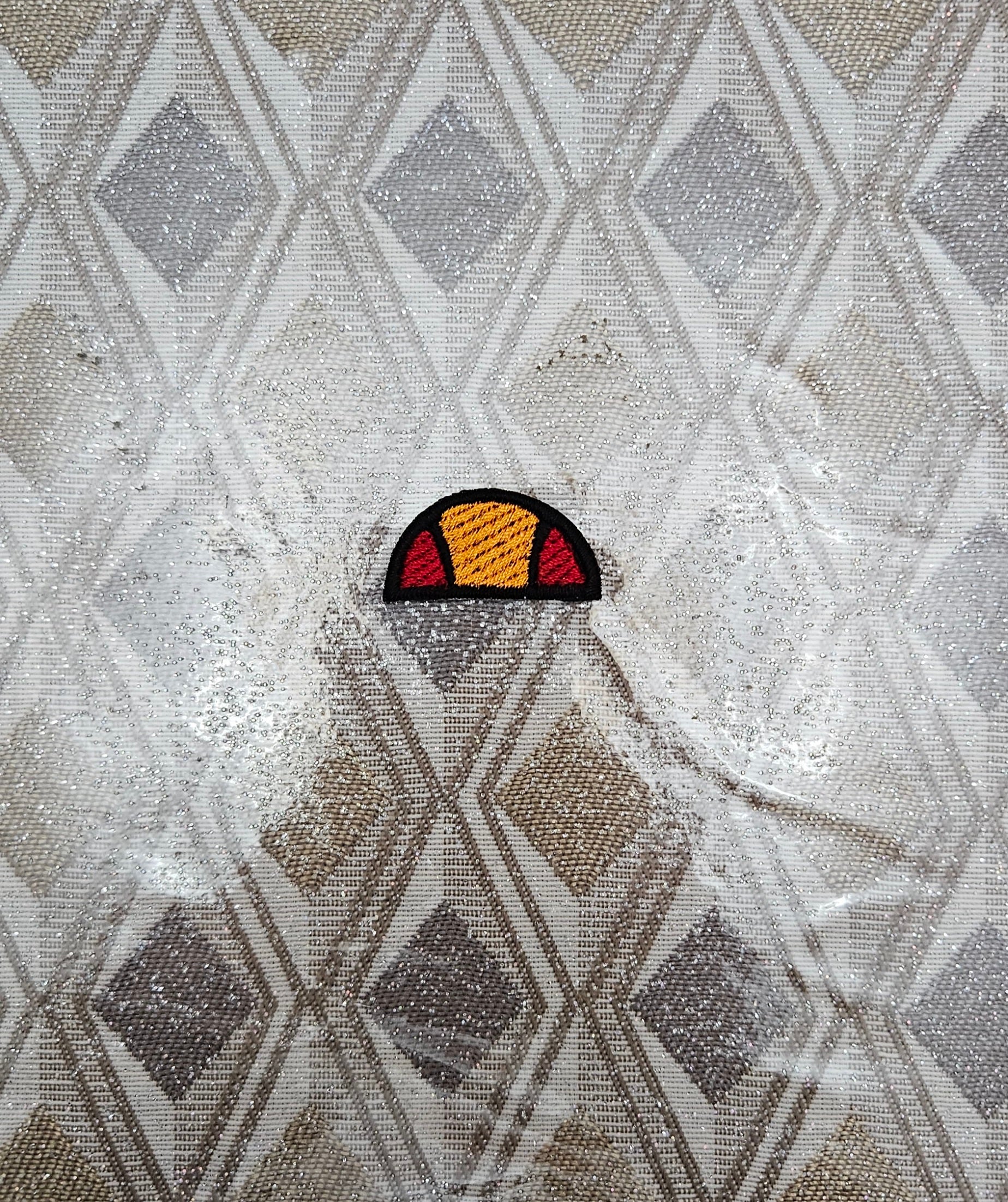 Patch Toppa Replica Ellesse 3x1.5cm Ricamata Termoadesiva o da Cucire