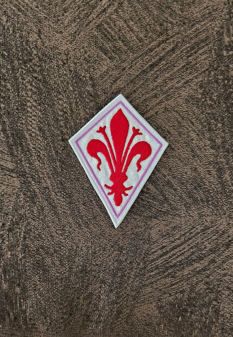 Patch Toppa Replica Fiorentina Ricamata Termoadesiva o da Cucire 10x7 cm