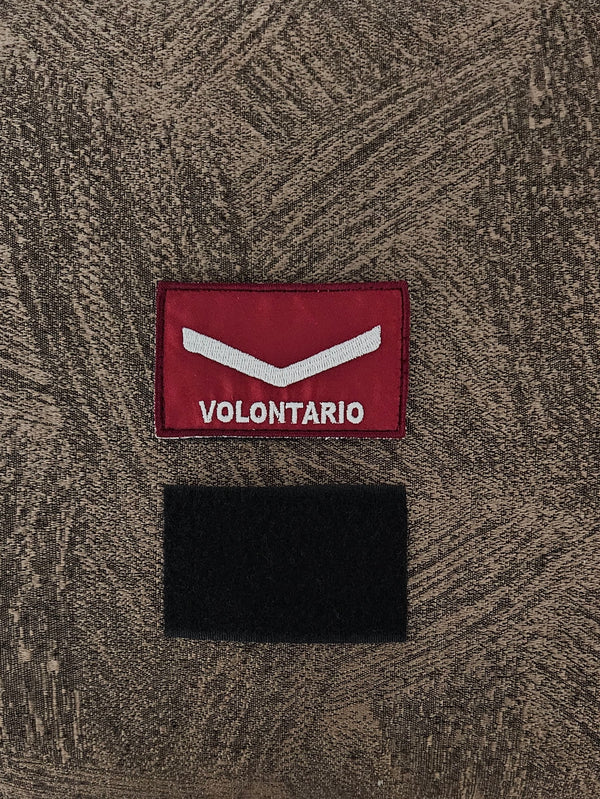 Scratch Patch Vigili del Fuoco Volontario con Velcro M.eF. 8X5CM