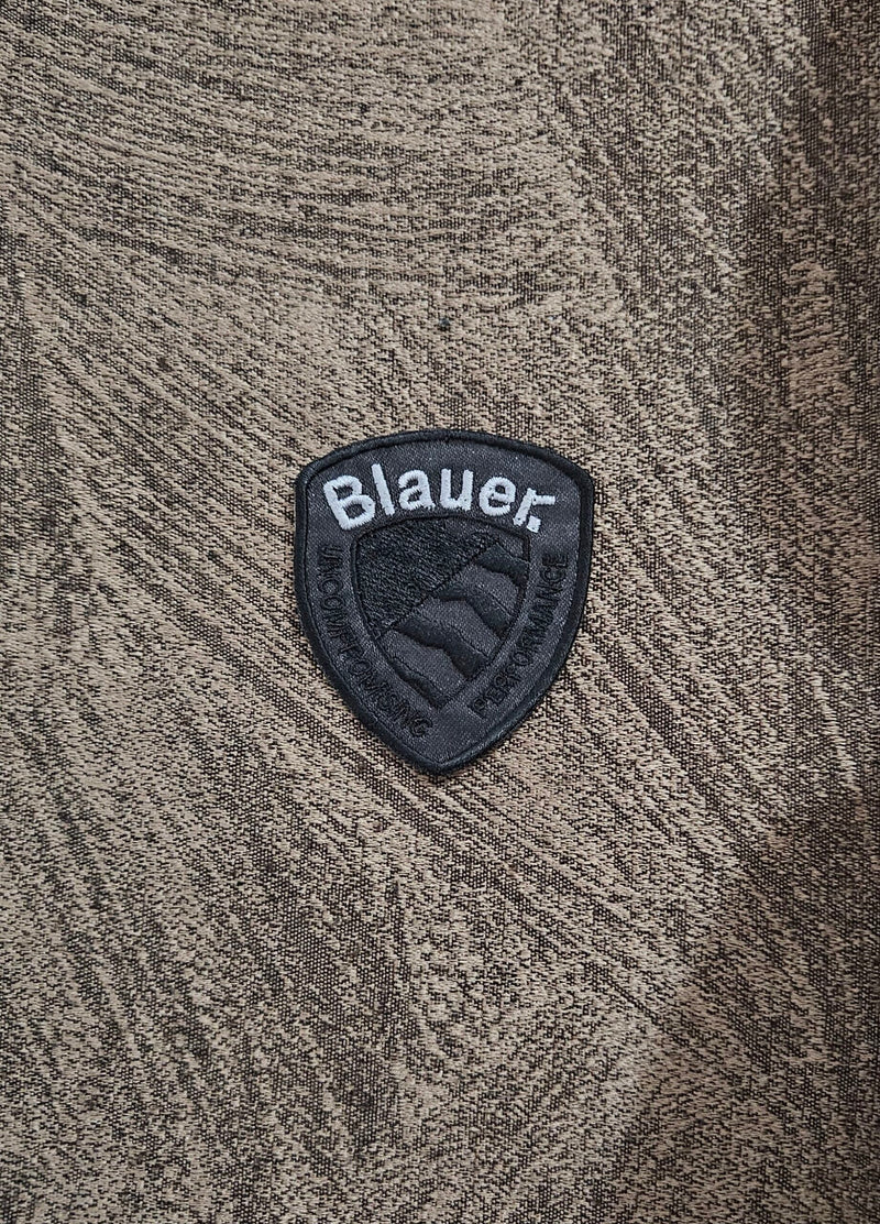 Patch Replica Blauer Black/Grey Embroidered Iron-on or Sew-on 6.5X5.5 cm