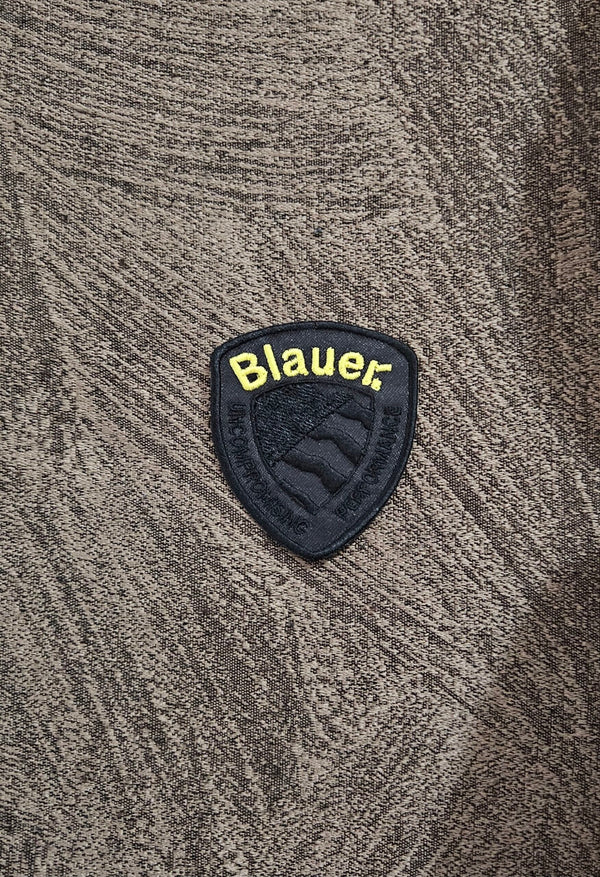 Patch Replica Blauer 6.5X5.5cm Black/Yellow Embroidered Iron-on or Sew-on