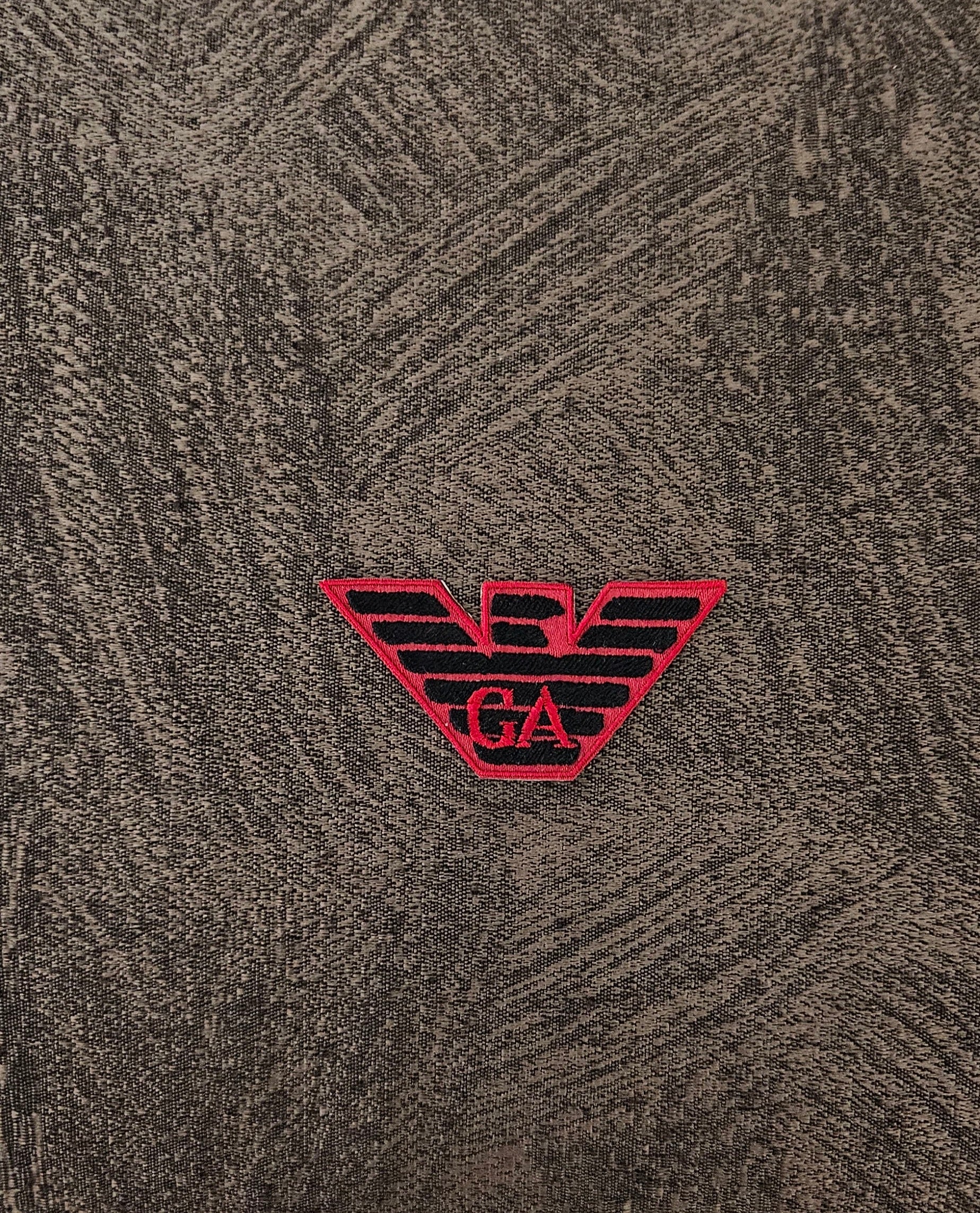Patch Replica Brand Giorgio Armani Ricamata Termoadesiva o da cucire 8x4 cm
