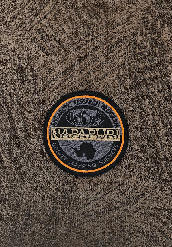 Patch Toppa Replica NAPAPIJRI Diametro 8CM Ricamata Termoadesiva e da Cucire