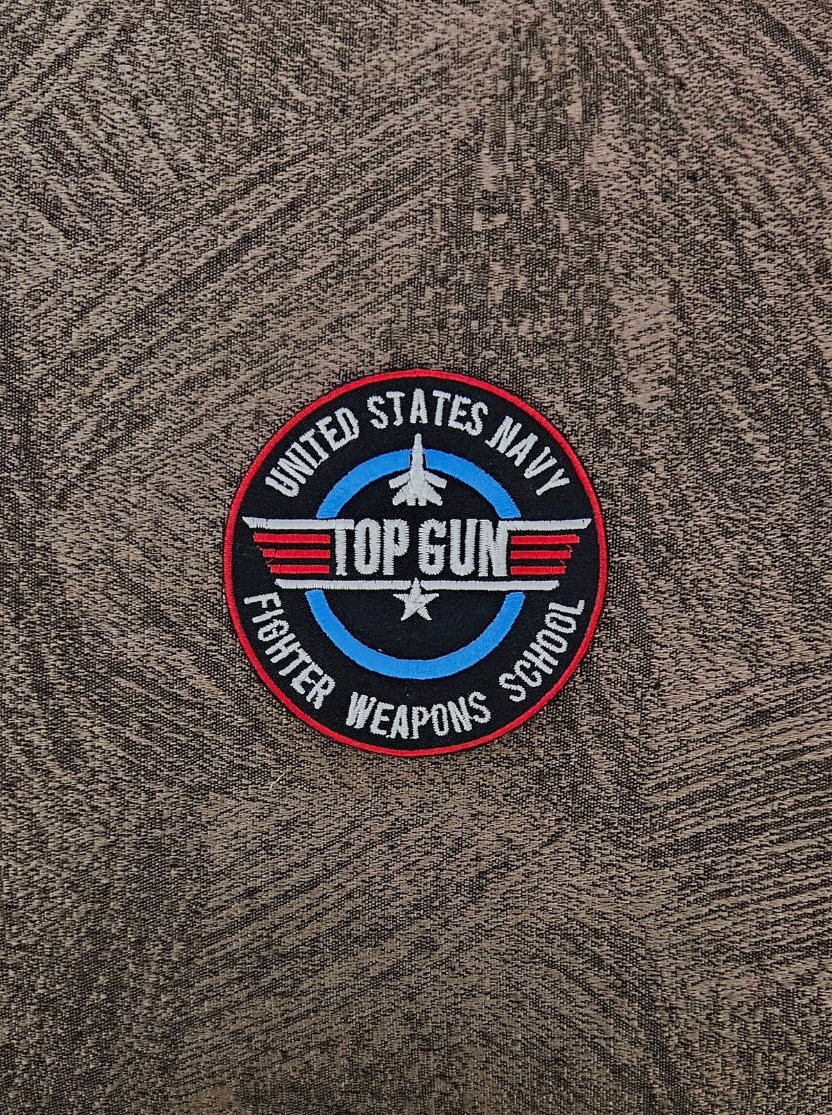 Patch Toppa Top Gun Unidet States Navy Ricamata Termoadesiva o da Cuci