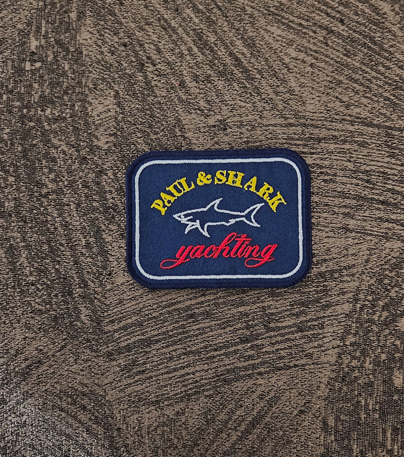 Patch Replica Paul &amp; Shark Blue 8x6cm Embroidered Iron-on or Sew-on