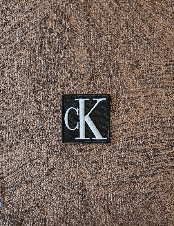 Patch Replica Brand Calvin Klein Embroidered Iron-on or Sew-on 5x5 cm