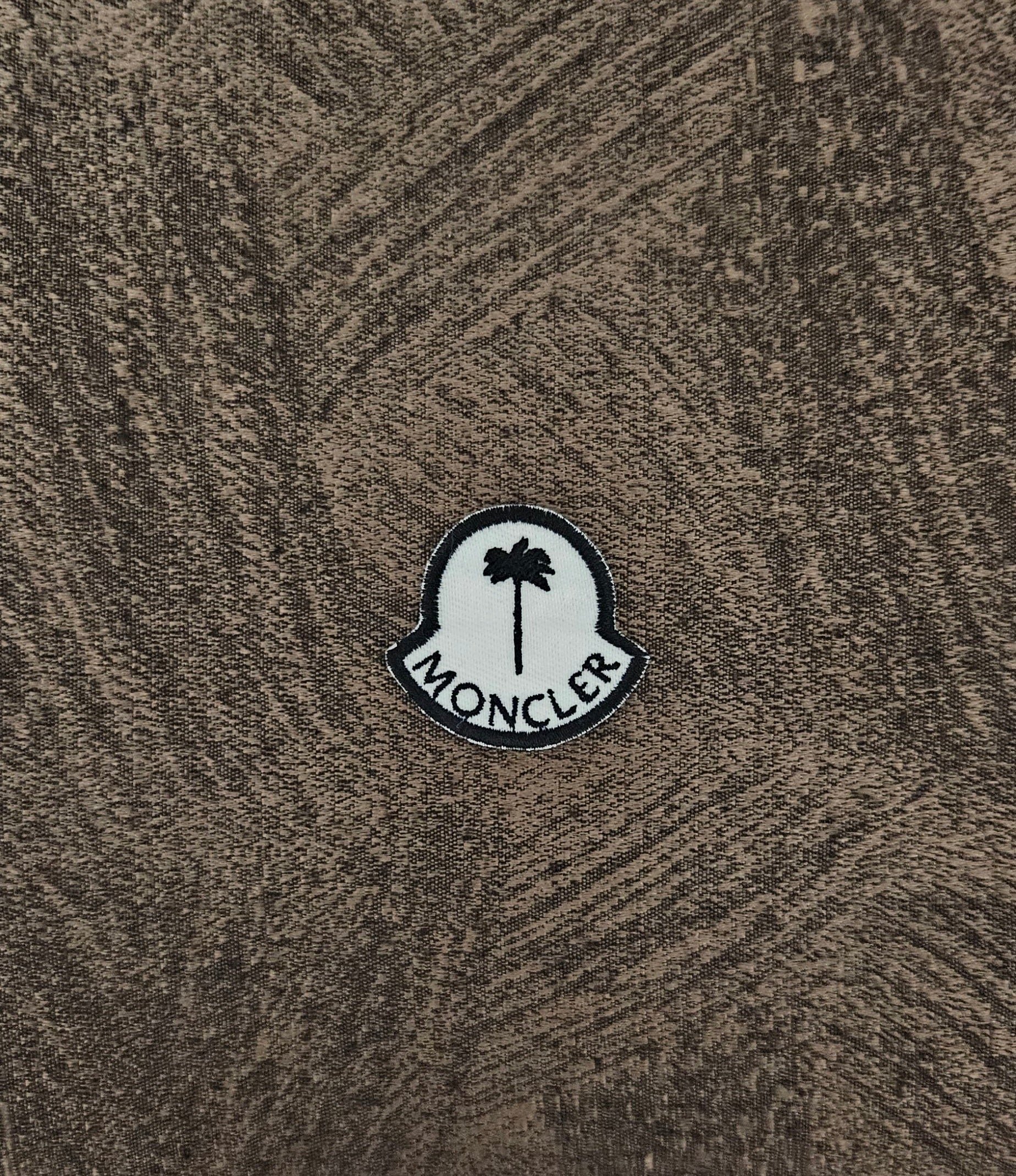 Parche Réplica Moncler Palm Angels 4x4.5cm Bordado Termoadhesivo y Cosido