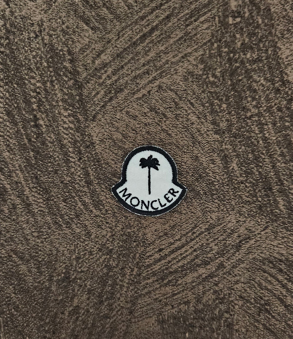 Patch Toppa Replica Moncler Palm Angels 4x4.5cm Ricamata Termoadesiva e da Cucire