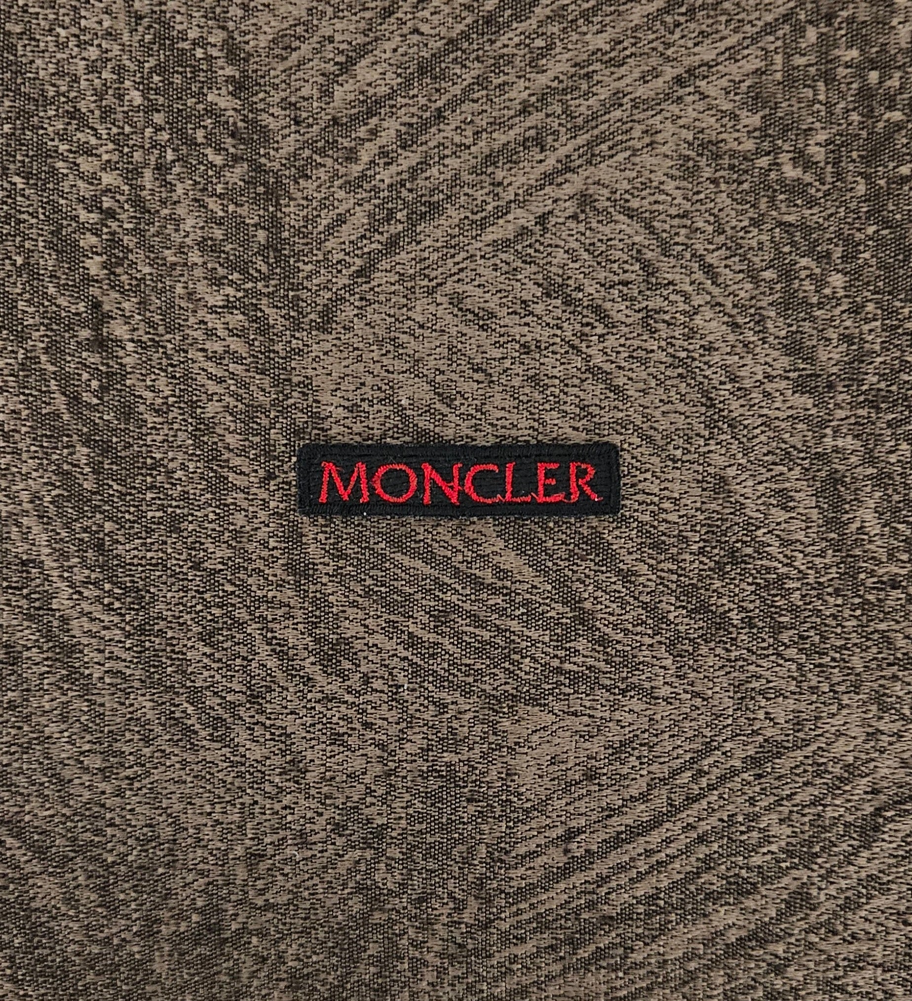 Patch Toppa Replica Etichetta Moncler 5x1cm Ricamata Termoadesiva e da Cucire