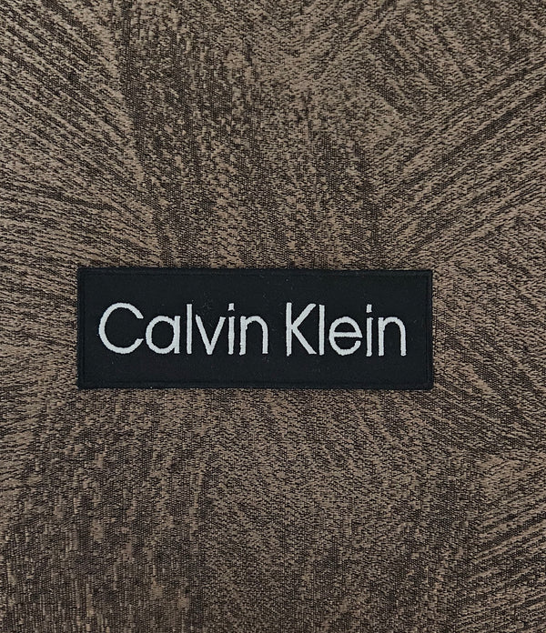 Patch Toppa Replica Calvin Klein CK 12x4cm Ricamata Termoadesiva e da Cucire