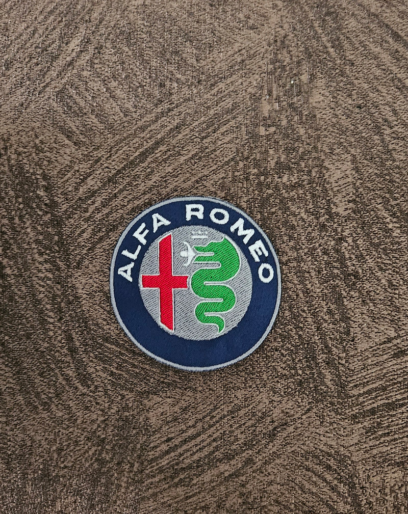 Patch Toppa Ricamata Alfa Romeo Termoadesiva o da Cucire Diametro 8cm