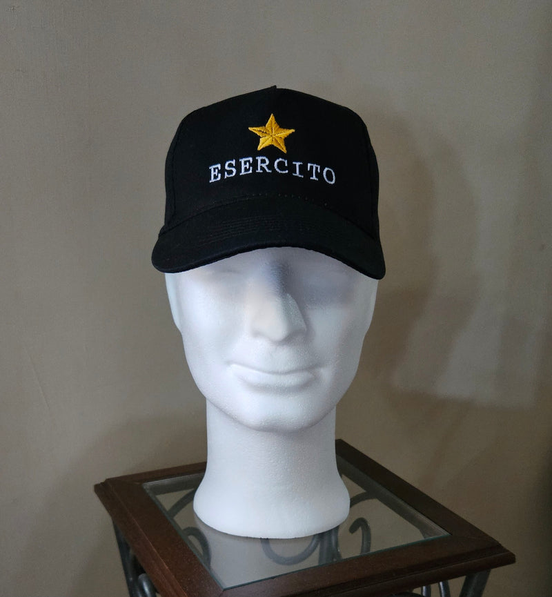 ESERCITO ITALIANO EI Berretto Cappello Ricamato Colore Nero