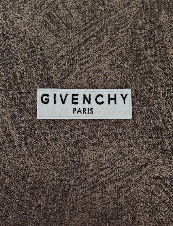 Patch Toppa Replica Brand Givenchy Ricamata Termoadesiva o da Cucire 9,5x3 cm