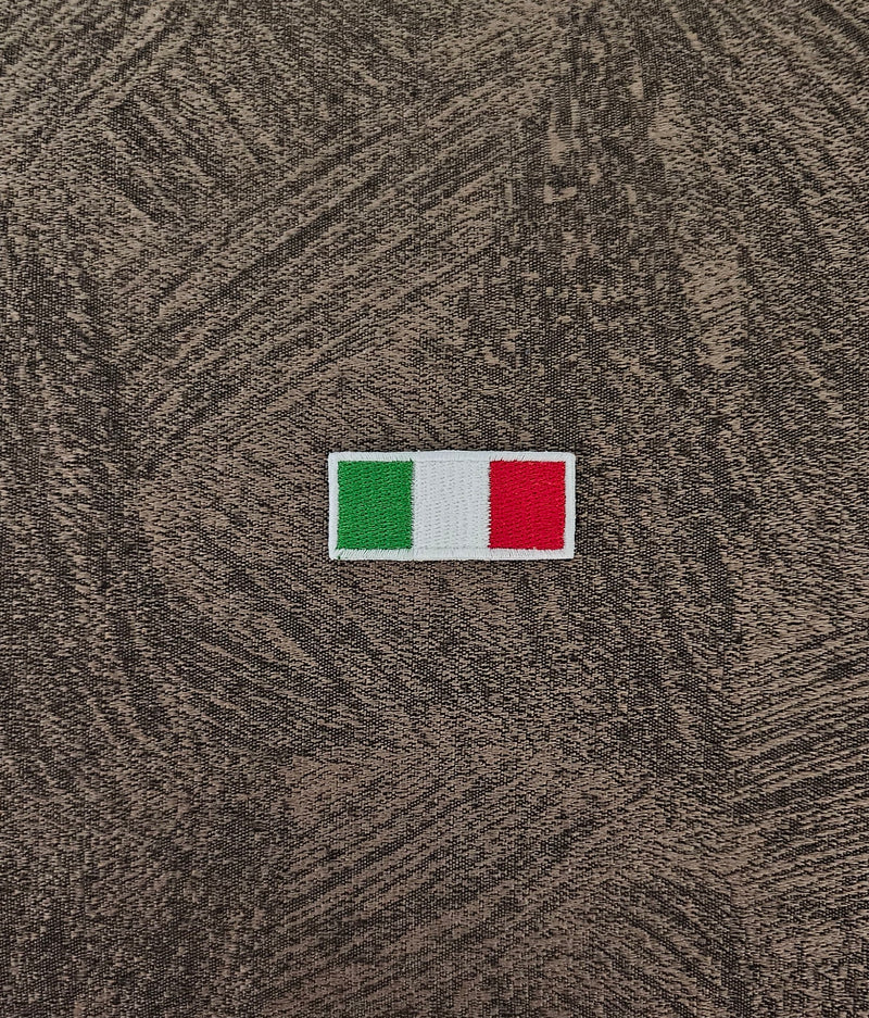 PATCH EMBROIDERED ITALIAN FLAG IRON-ON OR SEW-ON 5X2 CM