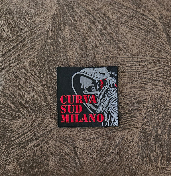 Patch Toppa Milan Calcio Curva Sud Banditi Ricamata Termoadesiva o da Cucire 9x9 cm