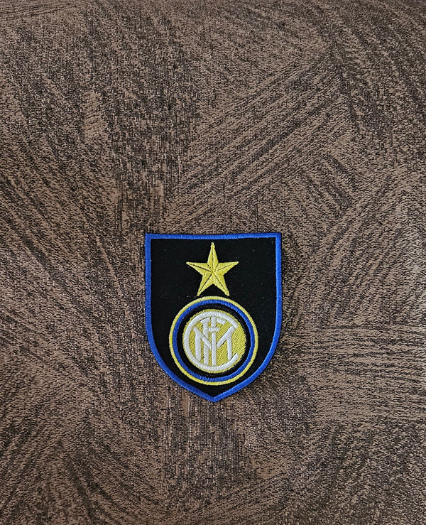 Patch Toppa Ricamata Inter Calcio Termoadesiva o da Cucire Diametro 8.5x7cm