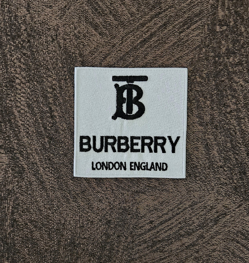 Patch Toppa Stemma Burberry Ricamata Termoadesiva e da Cucire 8x8cm